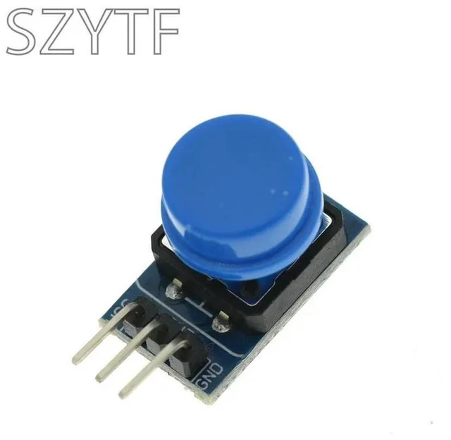 Alt view image 6 of 6 - Backboard Electronic Building Blocks Large Button Module Button Module Five-Color Set for