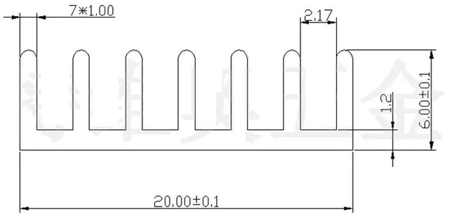 Alt view image 4 of 4 - 150x20x6mm Aluminum Heat Sink Chip Cooling LED Power IC PC Heatsink Cooler