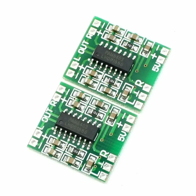 Alt view image 2 of 2 - 2.5V To 5V Mini PAM8403 Power Amplifier Board 2 Channels 3W Class D Audio Speaker Sound Amplifier Board For