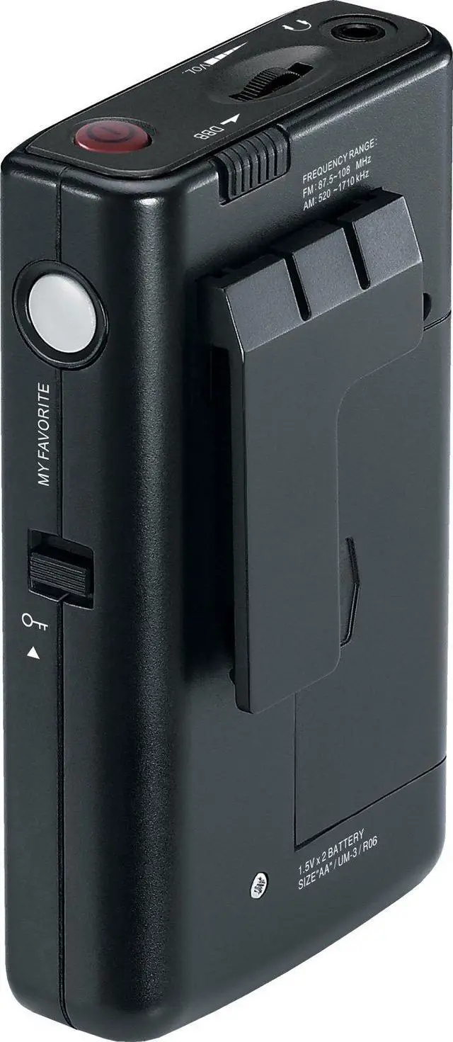 Alt view image 3 of 6 - DT-200X FM-Stereo/AM Digital Tuning Pocket Radio Black