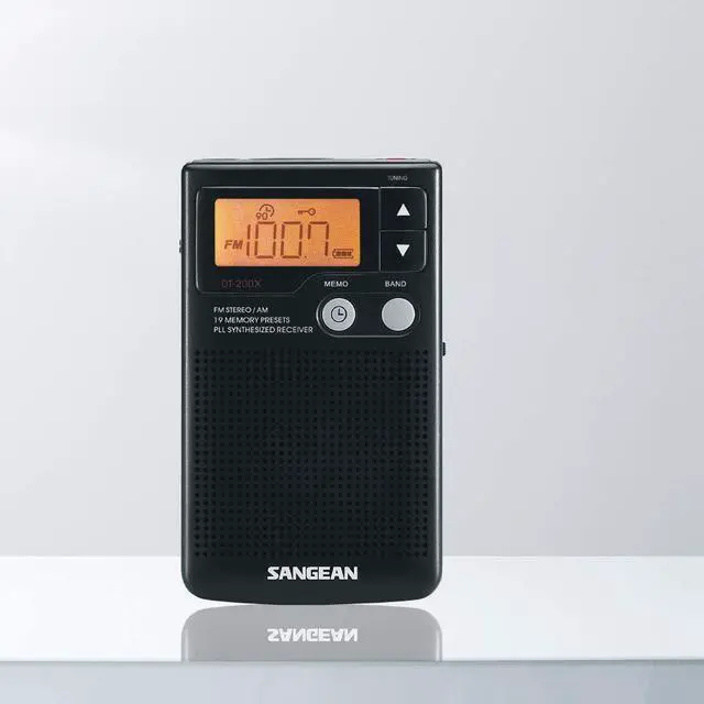 Alt view image 5 of 6 - DT-200X FM-Stereo/AM Digital Tuning Pocket Radio Black