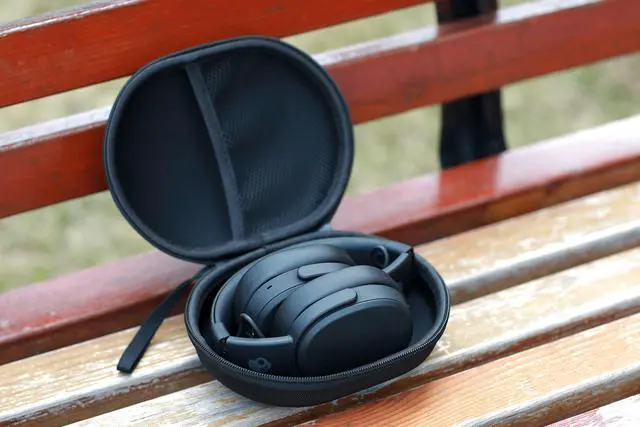 Alt view image 6 of 7 - Hard Shell Headphone Case Compatible with Skullcandy/Soundcore/Beats/Sony MDR7506/BERIBES/KVIDIO/TOZO Foldable Wireless/Wired Over-Ear Headphones, Travel Carrying Headset Case (Black)