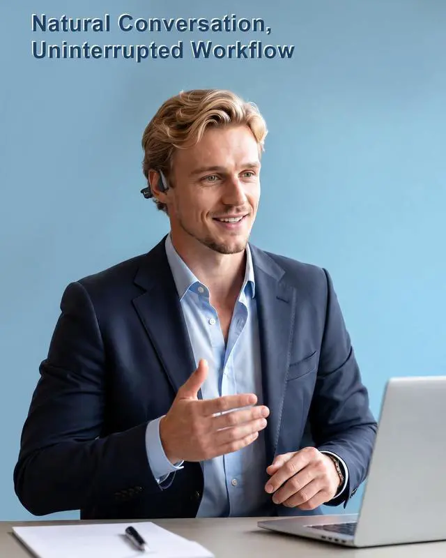 Alt view image 4 of 7 - X13 Bone Conduction Headphones, Open Ear, IPX6 Waterproof, Black | 15H Playtime, USB-C Fast Charge, Built-in Mic, Clear Calls, Bluetooth 5.4, Won't Block Ears, Great for Running & Cycling