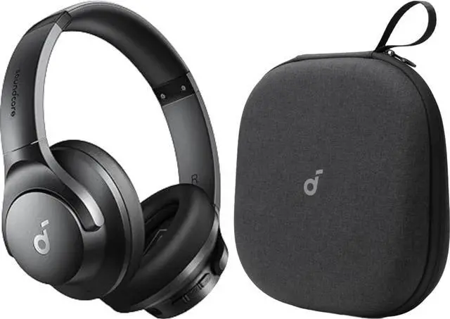 Main image of by Anker Q20i Hybrid Active Noise Cancelling Headphones, with Headphones Case, Wireless Over-Ear Bluetooth, 40H Long ANC Playtime, Hi-Res Audio, Big Bass, Customize via an App