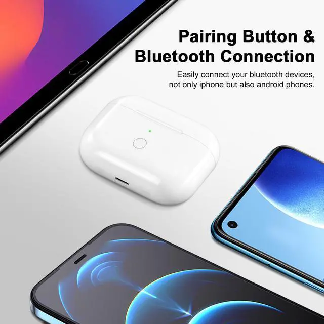 Alt view image 2 of 7 - Wireless Charging Case Replacement Compatible with AirPod Pro 3rd Generation,Air Pod Pro 3 Charger Case with Bluetooth Pairing Function, with USB-C Charging