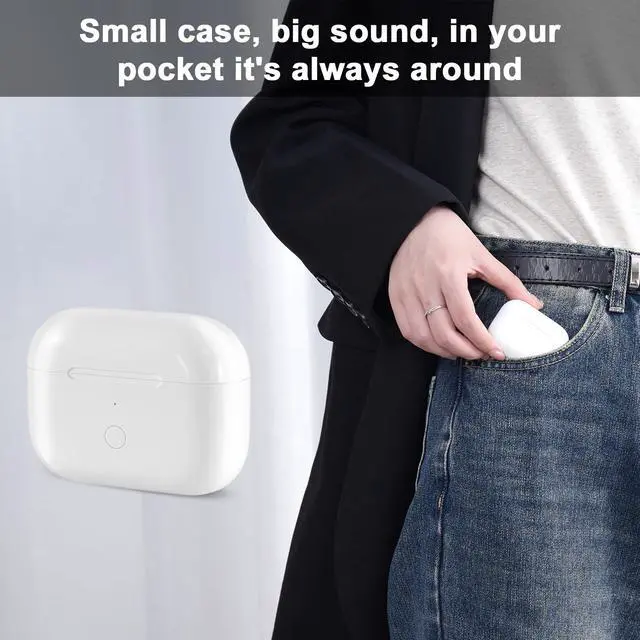 Alt view image 6 of 7 - Wireless Charging Case Replacement Compatible with AirPod Pro 3rd Generation,Air Pod Pro 3 Charger Case with Bluetooth Pairing Function, with USB-C Charging