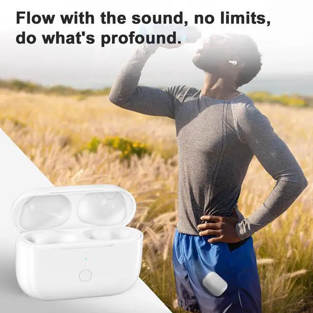 Alt view image 7 of 7 - Wireless Charging Case Replacement Compatible with AirPod Pro 3rd Generation,Air Pod Pro 3 Charger Case with Bluetooth Pairing Function, with USB-C Charging
