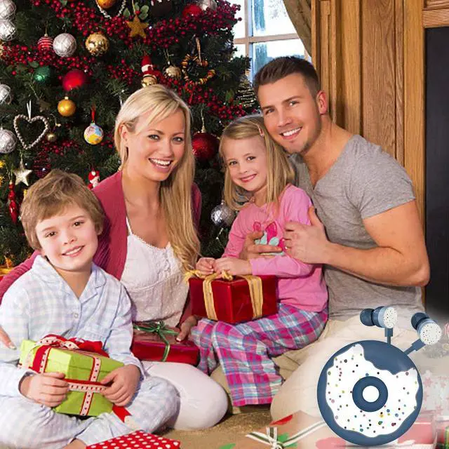 Alt view image 7 of 7 - Donut Earbuds for Kids, Cute Earbud & in-Ear Headphones Wired Gift for School Girls and Boys with Microphone and Lovely Earphones Storage Case