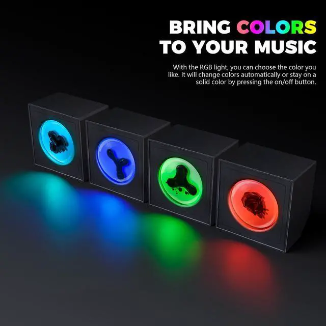 Alt view image 5 of 7 - Ferrofluid Music Visualizer, Dancing Sound SensitiveFerrofluid Speaker Music Mate, Decorative RGB Light Ferrofluid Display Desk Toy for Table, Bedroom, Office, Study, Science Gift