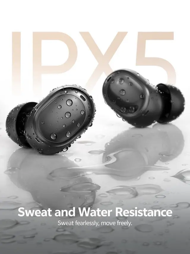 Alt view image 7 of 7 - MeloBuds A30 Aadptive Active Noise Cancelling Wireless Earbuds, 8 Mics ENC Clear Call Ear Buds, 60dB ANC Hi-Res Audio Bluetooth 6.0 Headphones, Comfort Lightweight, IPX5 Waterproof Earphone