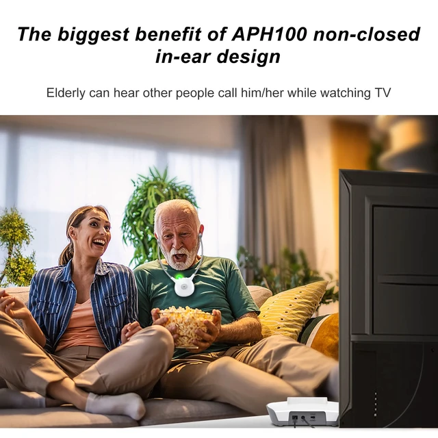 Alt view image 5 of 7 - Wireless Headphones for TV, Designed for Seniors Wireless TV Voice Highlighting Headphones 2.4GHz Technology100ft Transmit Range 2 Batteries