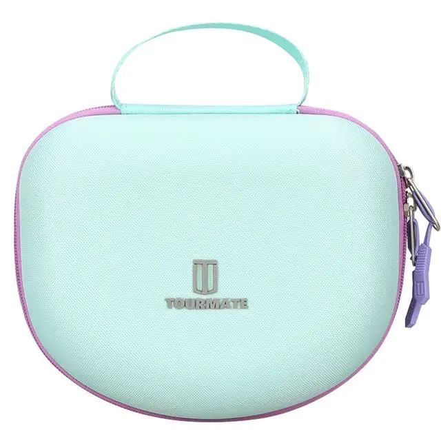 Alt view image 2 of 7 - Hard Travel Case for Riwbox CT-7 CT-7S / iClever HS01 / FosPower Cat Ear LED Light Kids Wireless Headphones, Protective Carrying Storage Bag (Purple&Green Box for Sale)