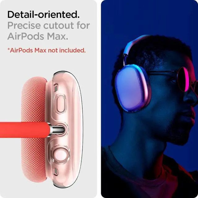 Alt view image 5 of 7 - Ultra Hybrid Pro for AirPods Max 1 / AirPods Max 2 (2020/2026) | Anti-Yellowing Clear Protective Ear Cup Covers Designed for AirPods Max Case, Precise Cutout Design - Crystal Clear