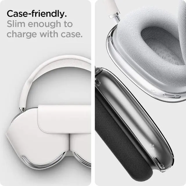 Alt view image 7 of 7 - Ultra Hybrid Pro for AirPods Max 1 / AirPods Max 2 (2020/2026) | Anti-Yellowing Clear Protective Ear Cup Covers Designed for AirPods Max Case, Precise Cutout Design - Crystal Clear