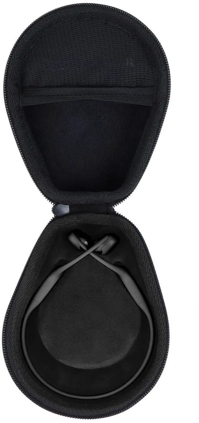 Main image of Storage Case Compatible with SHOKZ New OpenRun Pro 2/ Mini/OpenRun 1/ OpenSwim/OpenMove Open-Ear Sport Headphones (Black Case)