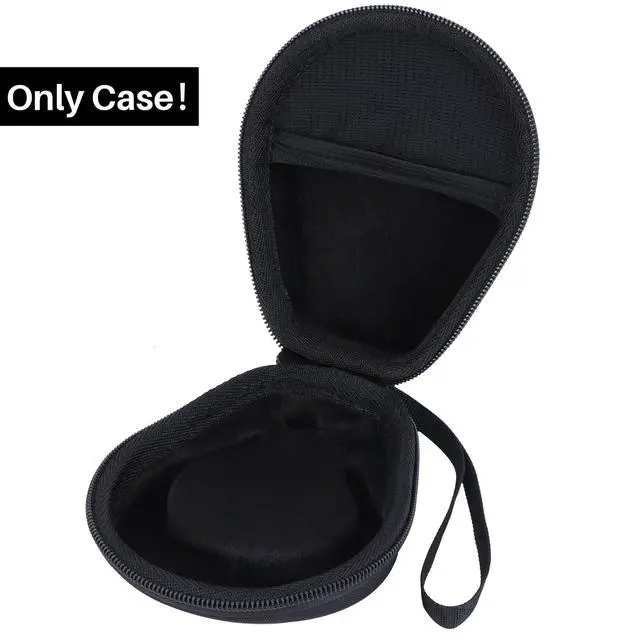 Alt view image 2 of 7 - Storage Case Compatible with SHOKZ New OpenRun Pro 2/ Mini/OpenRun 1/ OpenSwim/OpenMove Open-Ear Sport Headphones (Black Case)