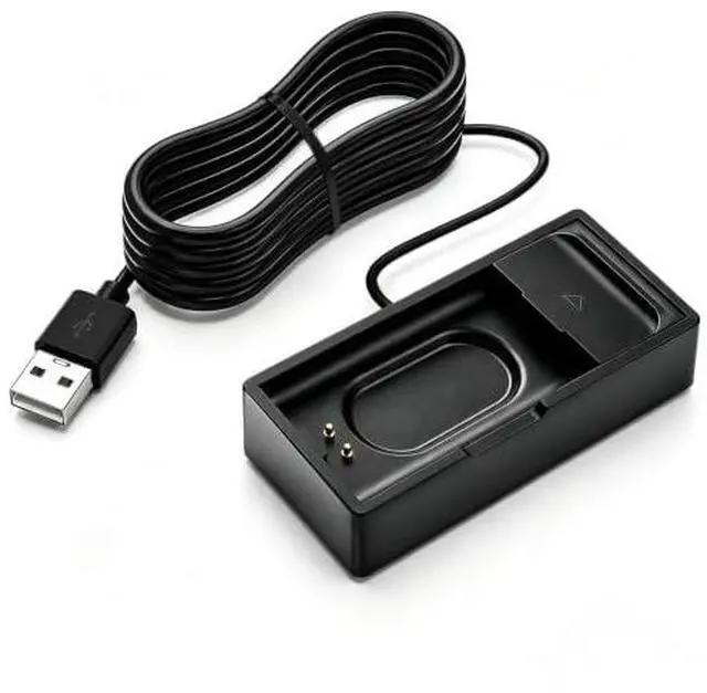 Alt view image 2 of 7 - Charger Compatible with Hume Band 1.0, USB-A Replacement Charging Dock | 3.3FT/1M Cable for Hume Health Band, Charge Without Removing the Strap, Portable Travel Charger Stand for Hume Band 1.0 Black