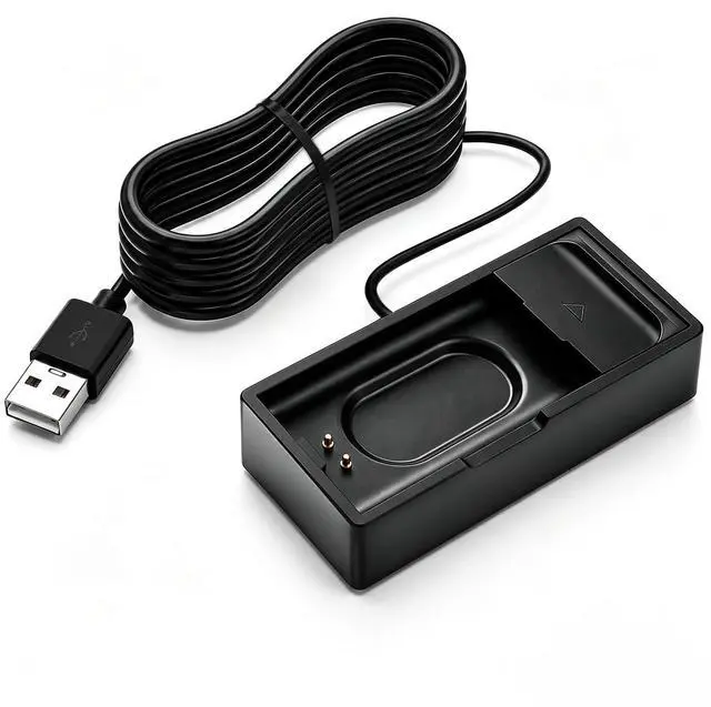 Main image of Charger Compatible with Hume Band 1.0, USB-A Replacement Charging Dock | 3.3FT/1M Cable for Hume Health Band, Charge Without Removing the Strap, Portable Travel Charger Stand for Hume Band 1.0 Black