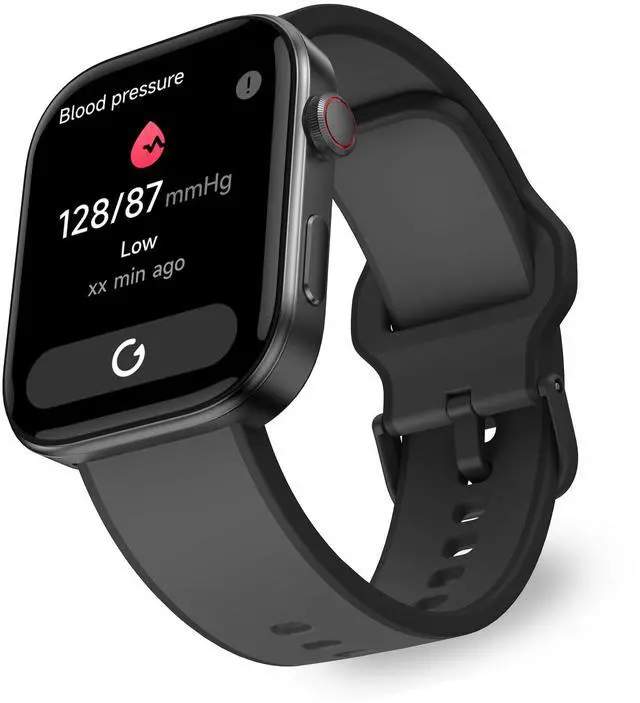 Main image of Beyond VeryFit Smart Watch for Men Women 1.99" AMOLED Screen AI Voice 3ATM Fitness Tracker Watch Heart Rate/Blood Pressure/Oxygen Saturation/Stress/Step/Sleep Monitor (GTX12) (Black & Grey)