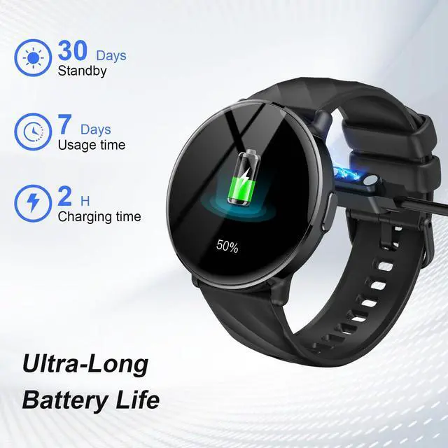 Alt view image 5 of 7 - Smartwatch for Men Women with ChatGPT AI Assistant, 1.39" HD Touch Screen Fitness Watch with Bluetooth Call, 112+ Sport Modes Activity Tracker USB-C Fast Charging, IP68 Waterproof for Android iOS