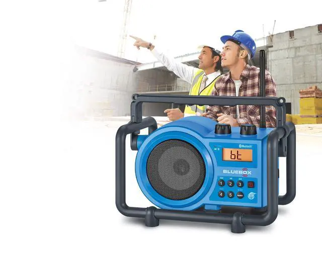 Alt view image 3 of 5 - BB-100 BlueBox AM/FM Ultra-Rugged Digital Receiver with Bluetooth and Built-in Battery Charger