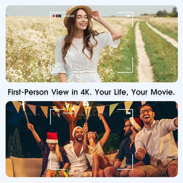 Alt view image 2 of 7 - AI Smart Glasses with Camera, 8MP HD Camera Glasses for Men Women | 1080P Video Glasses, Real-Time Translation, Object Recognition, Photochromic Lenses, IP65 Waterproof, Travel, Work, Vlog