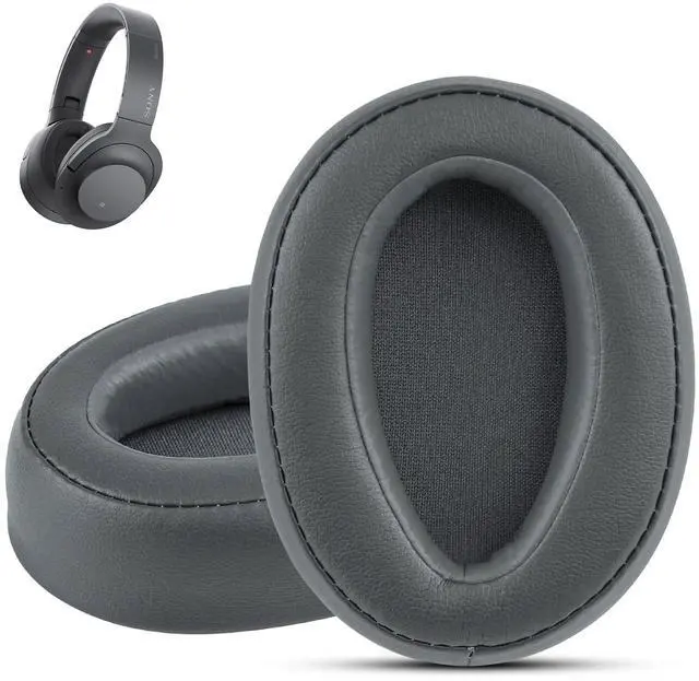 Main image of Replacement Earpads for Sony WH-H900N h.Ear on 2 & Sony MDR-100ABN Headphones, Sony Headphone Cushions Compatible with Sony 900N, Sony WH H900N earpads with Soft Foam Leather(Grey)