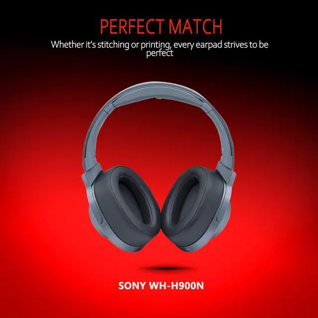 Alt view image 7 of 7 - Replacement Earpads for Sony WH-H900N h.Ear on 2 & Sony MDR-100ABN Headphones, Sony Headphone Cushions Compatible with Sony 900N, Sony WH H900N earpads with Soft Foam Leather(Grey)