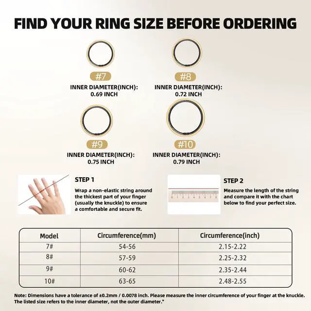 Alt view image 2 of 7 - Smart Ring for Women & Men, Slim Fitness & Health Tracker, IP68(Silver, #8) | 24/7 health tracking, Sports Tracking, Skin temperature, Sleep, Heart rate, SpO, HRV, IP68 Waterproof & No Subscription