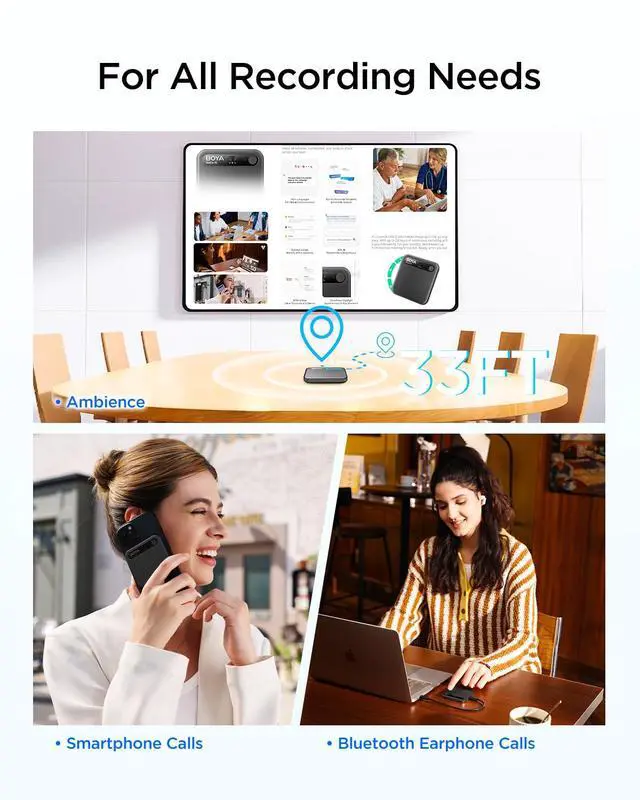 Alt view image 6 of 7 - Notra AI Voice Recorder,3-Mode Capture -Ambient/Phone Call/Bluetooth, AI Transcription&Smart Summary, Support 140+ Languages, 64GB Storage, Magnetic Note Taker for Meetings,Lectures,Interviews