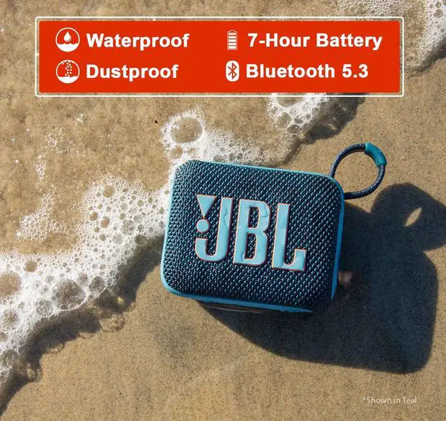 Alt view image 7 of 7 - GO 4 Portable Bluetooth Speaker & divvi GO Protective Hardshell Case - Black