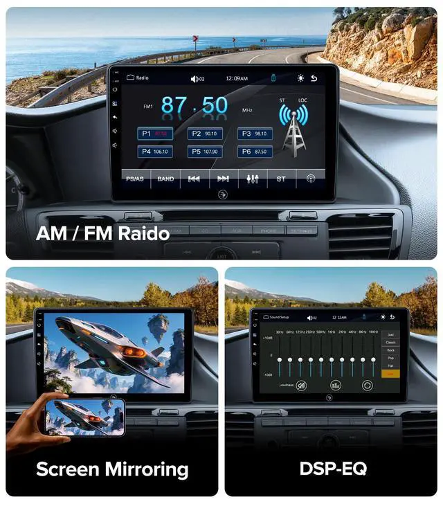 Alt view image 7 of 7 - 10" Linux Car Stereo for Honda Accord 2013-2017 CarPlay Auto | Fits 9th Gen Accord 13-17, 3-Sec Fast Boot Linux, Retains OEM Backup Cam & SWC, Sunlight Screen, Plug & Play Daily Commute
