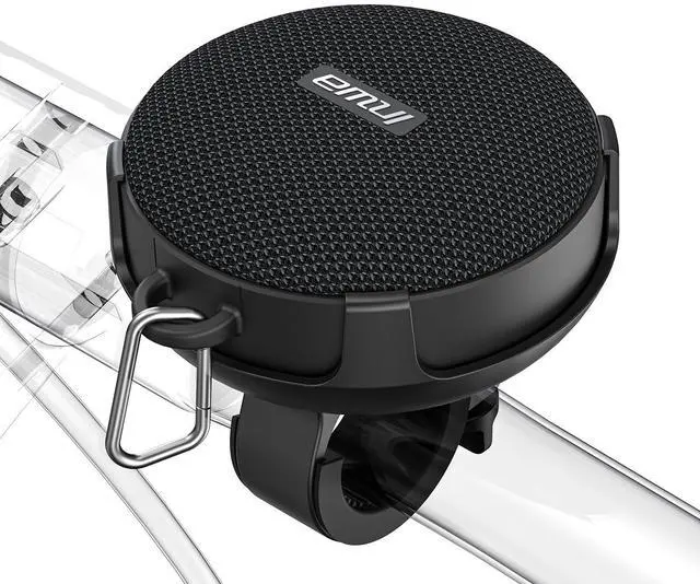 Main image of Bluetooth Bicycle Speakers with TF Card Mode, Waterproof Wireless Portable Traveling Bike Speaker, Built in Mic for Bicycle Riding, Showering, Hiking, Pool, Beach, Golfing(Black)