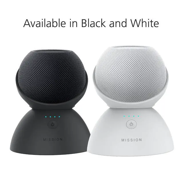 Alt view image 5 of 6 - Mission Battery Base for HomePod Mini (Black) (Make HomePod Portable)