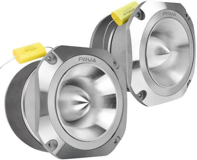 Main image of TW700Ti-CR 4 Inch Titanium Bullet Tweeter 240 Watts, 8 Ohm Chrome Super Tweeter, Built-in Capacitor Pro Audio High Frequency Driver (2 Tweeters)