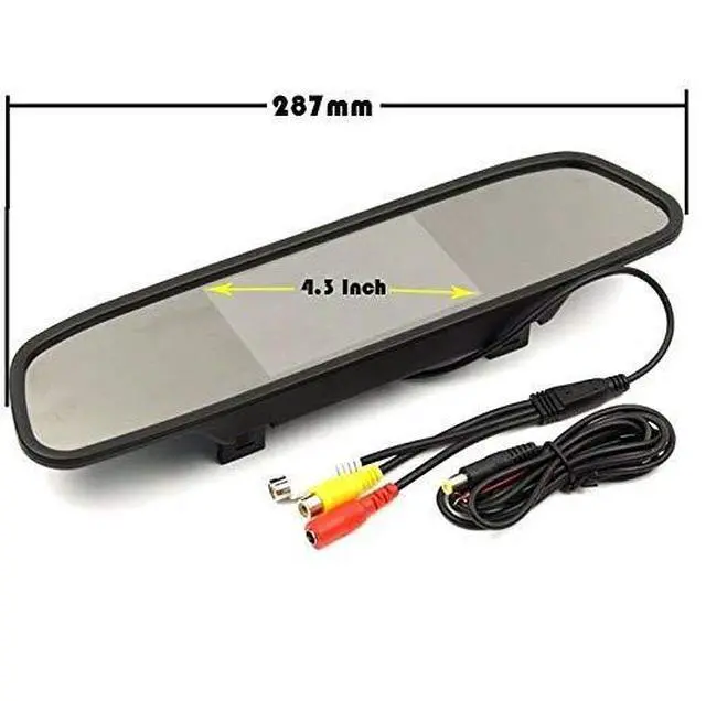 Alt view image 5 of 6 - 3rd Third Brake Light Backup Camera w/4" Rear View Mirror Monitor Kit for Chevrolet Chevy Express/GMC Savana 2500 3500 2003-2019 3rd Brake Light Position Mounted