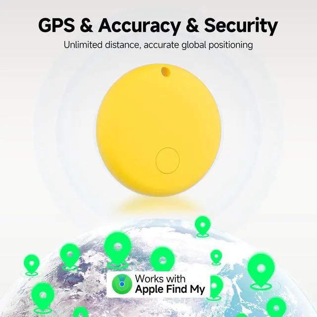 Alt view image 3 of 7 - JTD Air Tracker Tags 5 Pack for Find My, 2026 Upgraded with IP68 Waterproof Item Finder with Left-Behind Alert, Small Size 5 Colors for Keys, Luggage, Backpack, Wallet. iOS Only