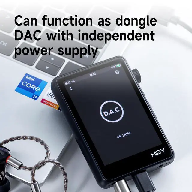 Alt view image 7 of 7 - Music R3 II 2025 Portable HiFi MP3 Player, Native DSD256 MQA 16X, Hi-Res Certified, Bluetooth 5.1 WiFi, Tidal Qobuz, 3.5mm & 4.4mm 340mW, USB-C, 3.2" Touchscreen, 2TB TF Card Support