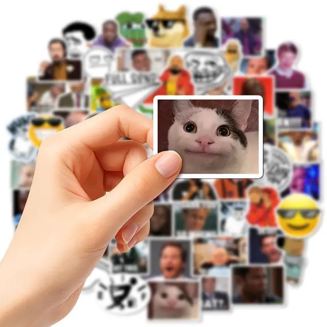 Alt view image 3 of 3 - Funny Meme Stickers (200+pcs) Waterproof Vinyl Sarcastic Decals | High-Definition Print, Easy Tear & Peel, Great Value Multi-Pack, Fun for Sharing, Group Play for Laptop, Water Bottle, Phone