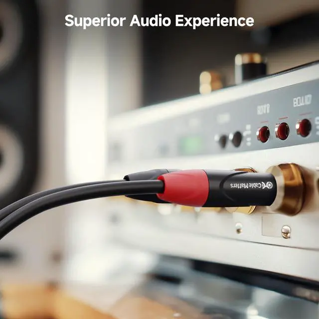 Alt view image 6 of 7 - Dual 1/4 Inch TS to Dual RCA Cable, 6ft | 1/4 Inch to RCA Stereo Audio Interconnect Cable, for Audio Equipment