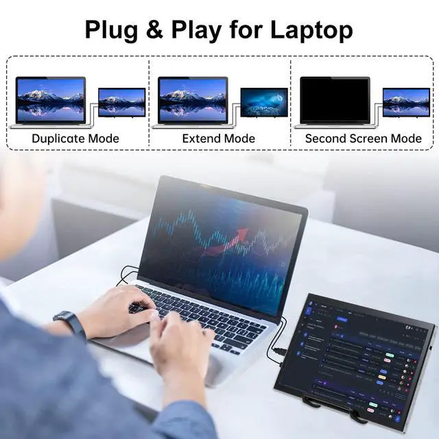 Alt view image 3 of 7 - Raspberry Pi Screen, 10.1 Inch Touchscreen Monitor 1024x600 Small HDMI Monitor w/Stand, IPS LCD Screen Display for Raspberry Pi 5/4/3/2/Zero/B/B+ Jetson Nano Win11/10/8/7, Driver Free