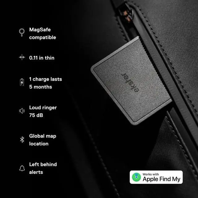 Alt view image 2 of 7 - Finder Card-Apple Find My Wallet Tracker,Card Size Airtag for Wallet | Credit Card Size Airtag for Wallet, MagSafe Rechargeable Bluetooth Tracking, Slim Wallet Locator, Works with iPhone