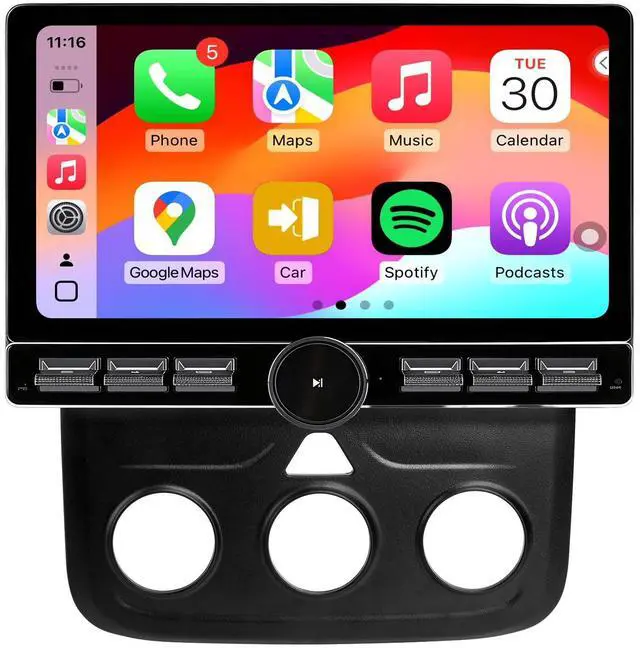 Main image of Android 13 Car Radio for Dodge RAM 1500 2500 3500 2013-2018, 10 Inch Head Unit HD Screen, Wireless CarPlay/Android Auto/QLED/Bluetooth/SWC/GPS/AM/FM/WiFi/HD Backup Camera