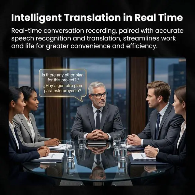 Alt view image 3 of 7 - AI Smart Glasses 1080P Camera Translator Bluetooth Photochromic Lens | Record crisp 1080P HD first-person POV video anytime