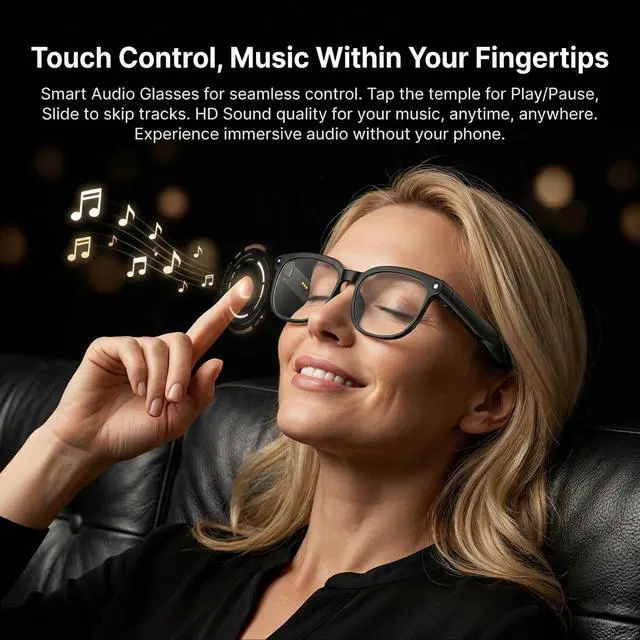 Alt view image 5 of 7 - AI Smart Glasses 1080P Camera Translator Bluetooth Photochromic Lens | Record crisp 1080P HD first-person POV video anytime
