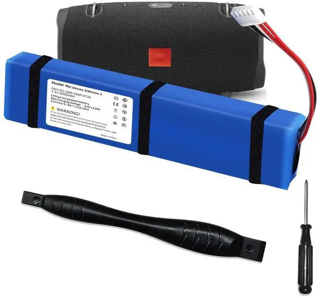Main image of 9500mAh Battery for JBL Xtreme 2/3 with Tools (Model: GSP-2S2P-XT3A) | 7.4V High Capacity Replacement Batteries Compatible with JBL Xtreme2/3(NOT for Xtreme 1)
