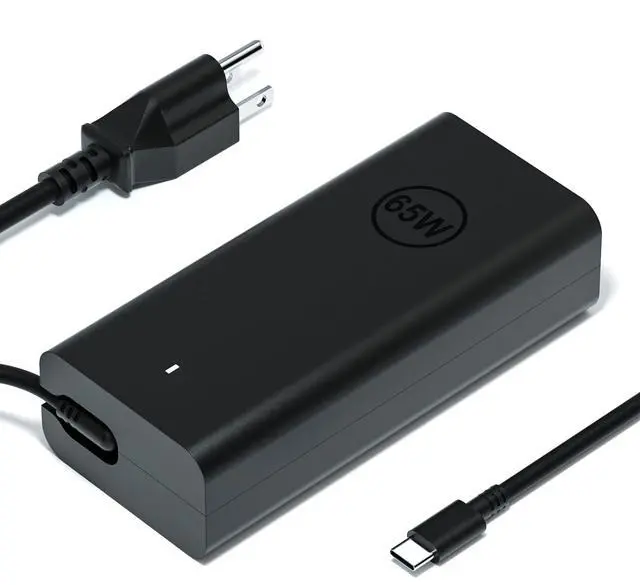 Main image of 65W USB-C Laptop Charger Compatible with Dell Latitude 5540 5530 5520 5450 7530 7440 7430 XPS 13 9250 9350 9360 9365 Adapter Power Cord