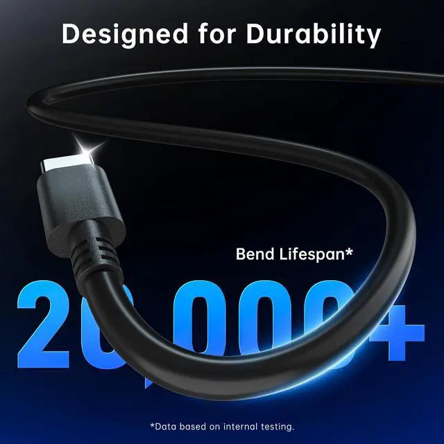 Alt view image 4 of 7 - 65W USB-C Laptop Charger Compatible with Dell Latitude 5540 5530 5520 5450 7530 7440 7430 XPS 13 9250 9350 9360 9365 Adapter Power Cord