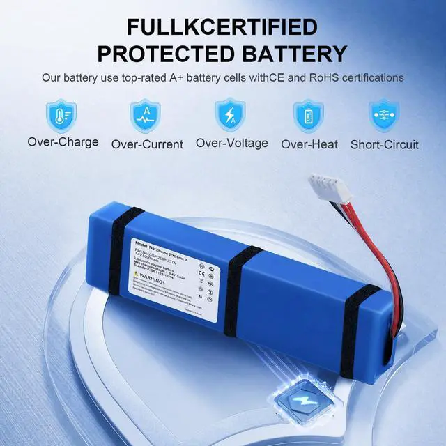 Alt view image 4 of 7 - 9500mAh Battery for JBL Xtreme 2/3 with Tools (Model: GSP-2S2P-XT3A) | 7.4V High Capacity Replacement Batteries Compatible with JBL Xtreme2/3(NOT for Xtreme 1)
