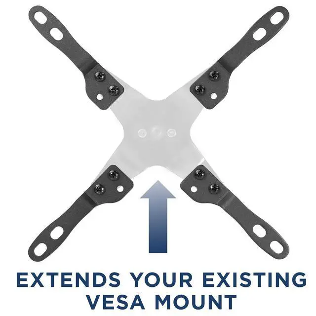 Alt view image 2 of 7 - VESA Mount Adapter Kit, 75/100 to 200x200mm | Converts small VESA patterns to fit 23-42 inch TVs and monitors, steel construction